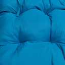 Rocking Chair Cushion, Waterproof and Fade-Resistant Adirondack Rocker Cushions, Indoor/Outdoor Rocking Chair Pads, High Back Memory Foam Patio Furniture Cushions with Ties, 44x23x4 Inch, Teal, 45x22x4 inches