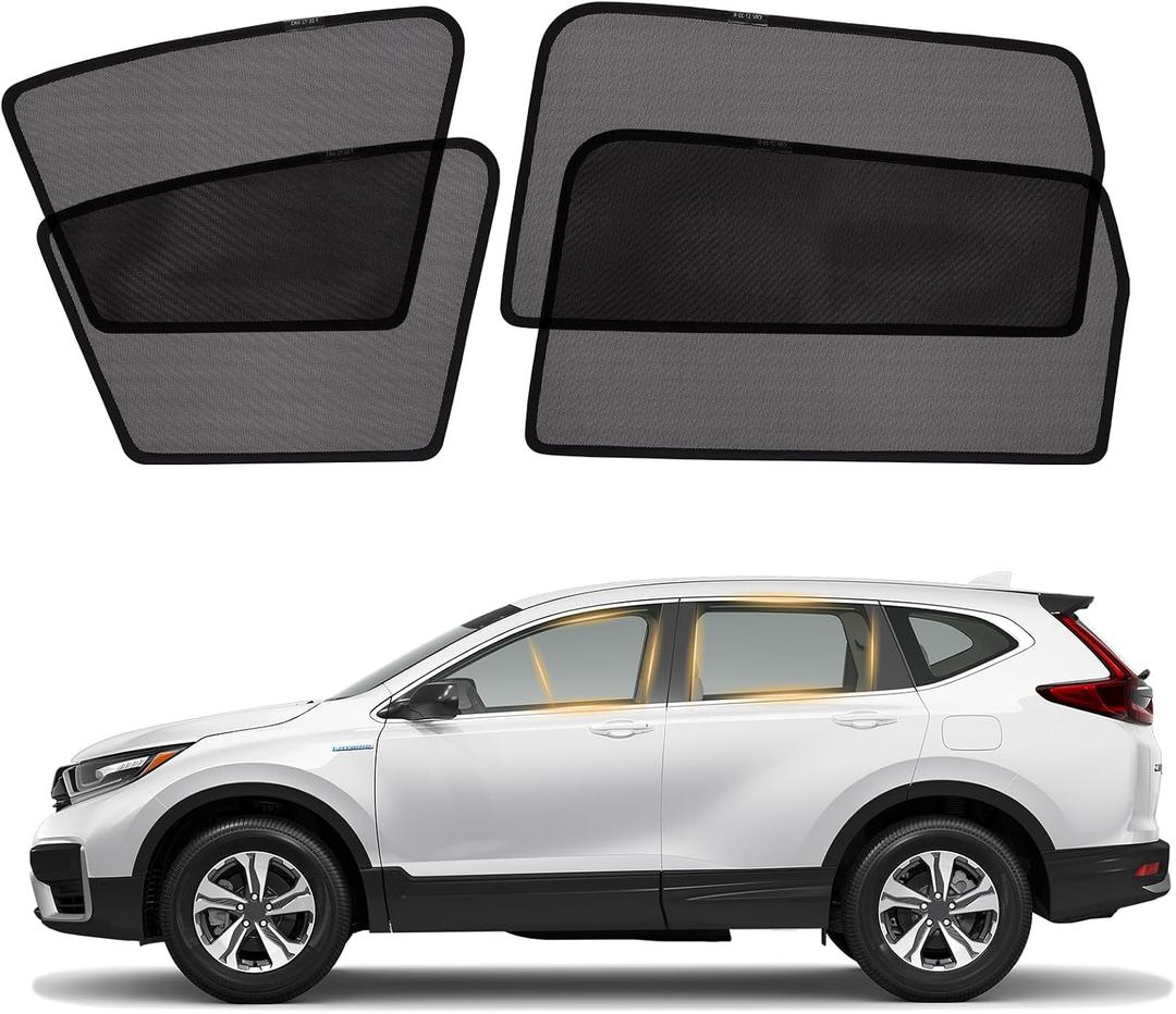 XCBYT CRV Window Shades for 2017-2022, 4PCS Side Window Sun Shades with Breathable Mesh, Magnetic Car Window Covers for Baby & Privacy, UV Protection & Heat Insulation