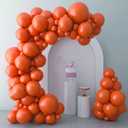 Burnt Orange Balloons 73pcs 5/10/12/18 inch Assorted Sizes Baby Shower Party Balloons Happy Birthday Decoration Tropical Hawaii Party Balloons