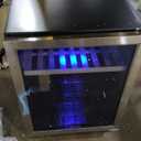 Beverage Fridge 24 Inch Beverage and Cooler Built-in or Freestanding - 120 Cans & 16 Bottles Capacity Refrigerator Cooler