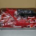 Solar Lights Outdoor Christmas Decorations: 24 Pack 144 LEDs 10 Modes Candy Cane Solar Powered Christmas Lights - 2025 Upgrade Waterproof Outside Holiday Decor for Yard Pathway Garden Porch Lawn