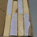 Sepwedd 50pcs White Paper Hand Fan Bamboo Folding,Handheld Paper Folded for Wedding Party and Home Decoration