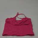 SUUKSESS Women Sexy Deep V Neck Sleeveless Fitted Basic Tops Y2K Tank Top Cami M, Pink