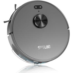 Robot Vacuum and Mop Combo, 3-in-1 Robotic Vacuum Cleaner with 70-Day Self-Emptying Base, 360 LiDAR Navigation, Auto-Return & Smart Mapping, 6000Pa Strong Suction for Pet Hair, Carpets & Hard Floors