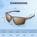 KastKing Osage Polarized Sport Sunglasses for Men and Women, Ideal for Driving Fishing Cycling Running, UV Protection