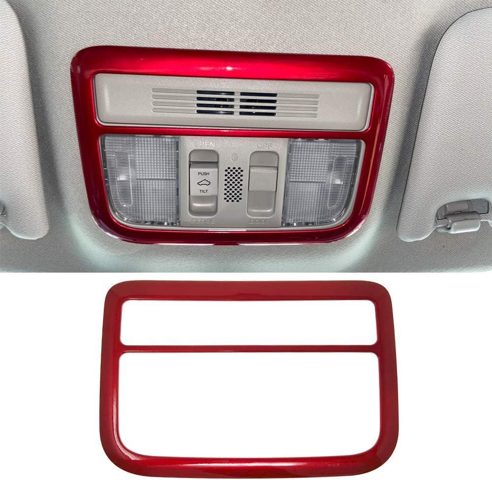 Reading Light Trim Frame Interior Decoration Accessories Sticker Red For Honda 10th Gen Civic 2016 2017 2018 2019 2020