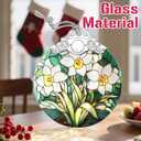Christmas Ornaments: Stained Glass Ornament, Birth Flower Ornament, Christmas Tree Ornaments & Xmas Tree Decorations Exquisite Holiday Decor, Birth Flower Gifts Perfect Holiday & Xmas Gifts - Dec
