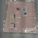 Dokotoo Women's Tops Casual Scoop Neck Short Sleeve Waffle Knit Hollow Out Shirts Loose Tunic Tops Blouses (Pink, XL)