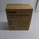 SYNCVIBE Bathroom Trash Can with Lid Automatic 2 Gallon Motion Sensor Garbage Bin, 7.5 Liter Smart Trash Bin Bathroom Decor, Plastic Garbage Can, Narrow Trash Can for Bedroom, Office, Living Room (Golden)