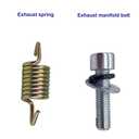 Exhaust Flange Gasket Spring Rebuild Kit Fit for Polaris Ranger RZR 800 EFI 2008-2010 Sportsman Ranger 700 800 900 OEM#3610047 5811511 7041804 7041687 5257254,Polaris Ranger 800 Exhaust Gasket