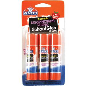 Elmer's Disappearing Purple School Glue Sticks, 0.21 oz Each, 2-3 Packs (E520)