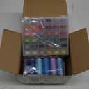 Eoehro 72pcs Sewing Thread Kit, 36 Colors, 400 Yards per Spool Polyester Thread, Prewound Bobbins, Sewing Machine Threads