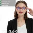 EYEURL 5-Pack Cat Eye Reading Glasses for Women- Men Blue Light Blocking Glasses Stylish Computer Readers for Women Anti Eyestrain & Glare with Spring Hinges,1.5