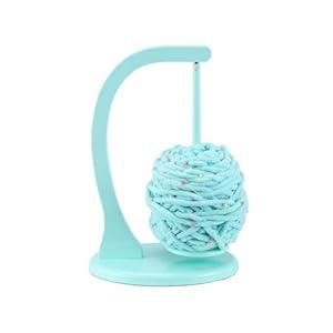 Magnetic Yarn Holder Spinner for Crocheting and Knitting Durable Molded Plastic Yarn Organizer for Crochet Supplies and Yarn Storage, Smooth Rotation Base Green