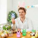 Easter Basket Stuffers for Teens Adults: 5 Pack Squishy Bunny Stress Balls - Easter Gifts Basket Essentials - Stress Relief Fidget Balls - Novelty Ideas Gifts