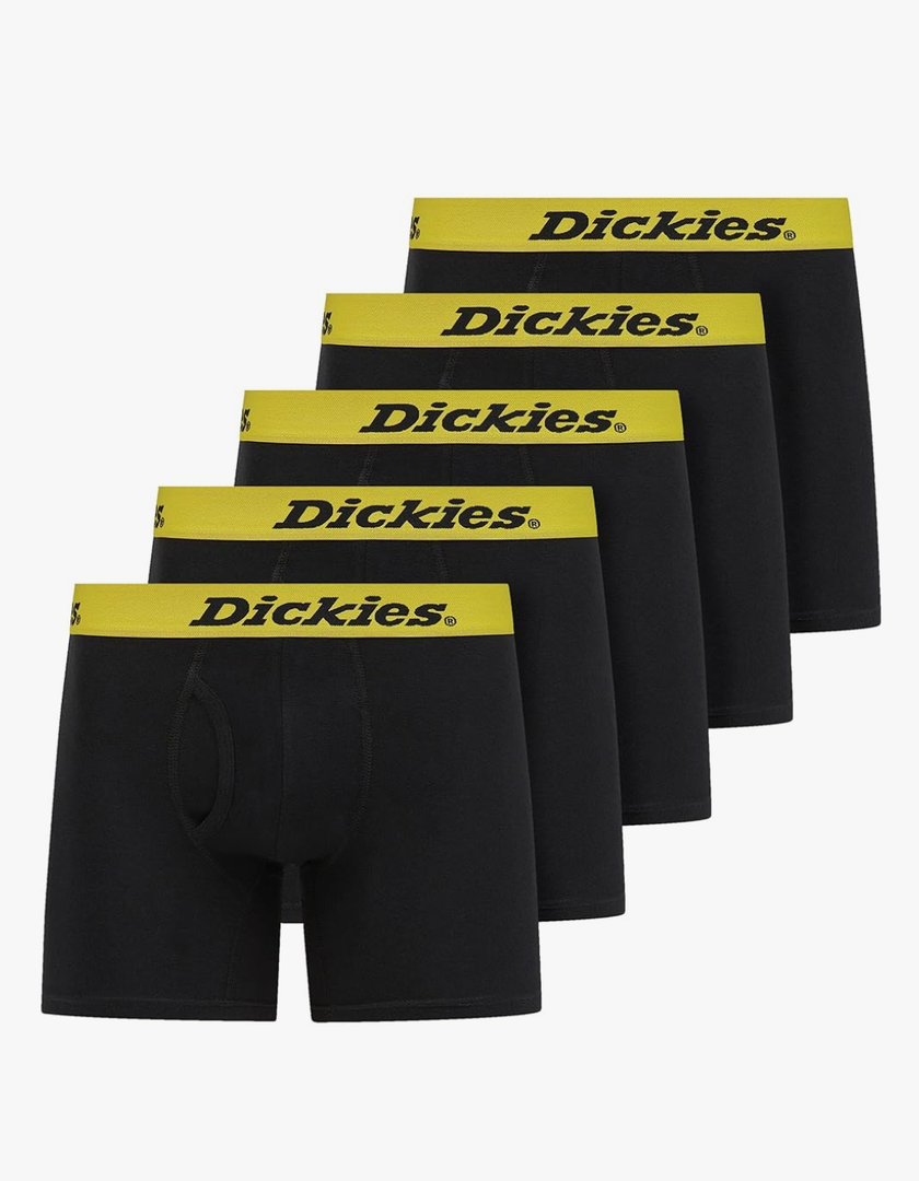 Dickies Mens Boxer Briefs Cotton Underwear for Men 10 Pack Size S