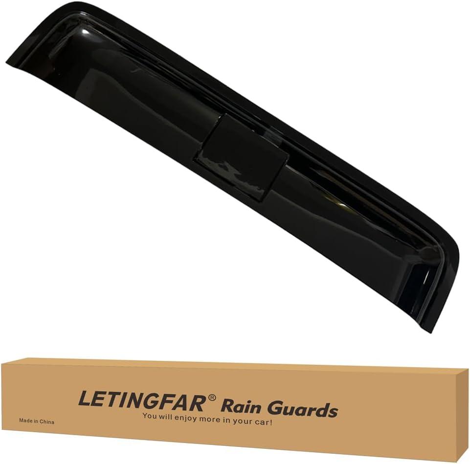 35.6" 880mm Sunroof Wind Deflector, Tape-on Sunroof Rain Guards, Universal Fit Tinted Moonroof Vent Visor Car Accessories