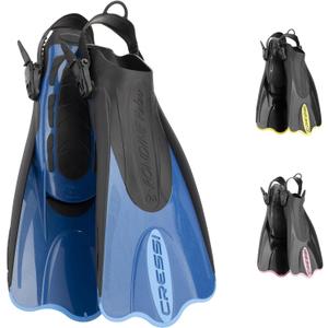 Cressi Palau SAF Short Open Heel Fins, Snorkel Fins, Quick Release Pull Tab | Fast on & Off, Snorkeling Fins for Adults, Size: M/L US Man 8½-11 US Lady 9½-12 EU 41/44