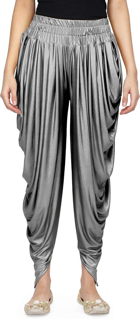 AHHAAAA Shimmer Relaxed Comfortable Dhoti Yoga/Dance Pants | Yoga Fitness Active Wear For Women