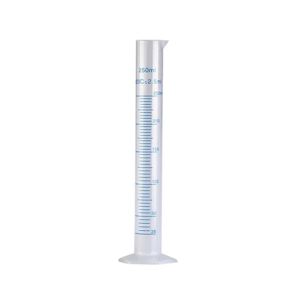 250ml Plastic Graduated Cylinder, Measuring Cylinder Graduated Cylinders Lab Supplies Laboratory Tools