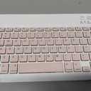Rechargeable Bluetooth Keyboard and Mouse Combo for iPad, Ultra-Slim Portable Wireless Mouse Keyboard for iPad Pro Air Mini iPhone Samsung Tablet Cell Phone Android, iPadOS/iOS 13 and Above (Pink)