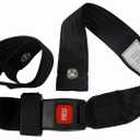 The Aftermarket Group Wheelchair Positioning Strap, Auto Style Push Button, Black, 48" L, TAG511110