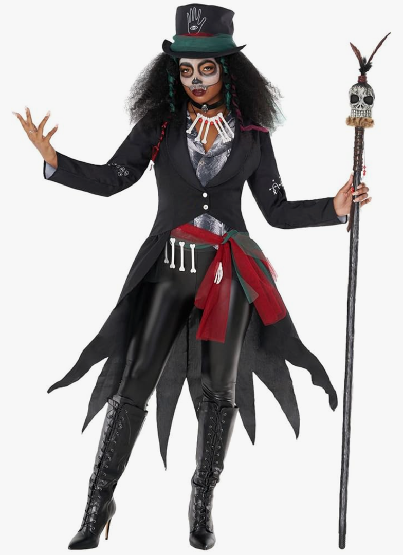 Morph Voodoo Costume For Women, Voodoo Priestess And Doctor Halloween Costume Womens, Scary Halloween Costumes For Women, S