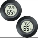 2 Pack Mini Hygrometer Thermometer Gauge Indoor/Outdoor Digital LCD Monitor Humidity Meter for 3D Printers Reptile Terrarium Humidor Jars Fahrenheit/Celsius(℉/℃) by DWEPTU