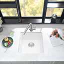 12 Inch Bar Sink Undermount White-iAnomla 12x15 Undermount Bar Sink White Quartz Composite Bar Prep Sink Small Single Bowl Mini Wet Bar Rv Kitchen Sinks with Bottom Grid
