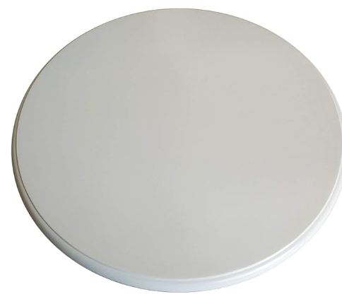 Dining Table Turntable - Round Rotating Serving Plate,Solid Wood Rotating Tray for Dining Table, 13.5inch, White