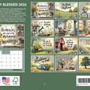 3 x Simply Blessed Inspirational Calendar 2026 Faith Flowers Monthly Religious Gifts For Women Wall Calender 12 Month | American Made In The USA