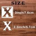 3inch Letter Stencils - 36pcs Reusable & Flexible Letter & Number Stencils for Painting on Wood, Wall, Porch, Fabric