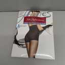 Hanes Silk Reflections Control Top Sheer Toe Silky Sheer High Waisted Pantyhose (Gentle Brown)