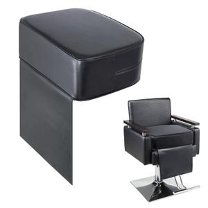 YOSHIKO Salon Booster Seat Cushion for Hair Cutting Salon Leather Pads, Boat Booster seat Cushion, Styling Chair Seat Booster, Barber Beauty Salon Spa Equipment Black (Medium Size - Black)