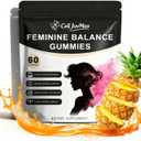 Women's Probiotic Gummies for Feminine Health & Balance, Natural Pineapple Flavor, Digestive Support, 60 Count (1)