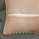 Uhomy Faux Fur Plush Throw Pillow Covers 16x16 Pack of 2 Luxury Super Soft Fluffy Striped Decorative Pillow Covers for Sofa, Bed, Couch, Living Room, Camel-Brown 40x40 cm