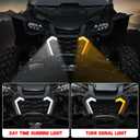 LED Turn Signal Fang Lights for Honda Talon 1000R & 1000X(2019-2024), 1000X-4 (2020-2025), Front Grille Accent Signature Lights, 2 PCS