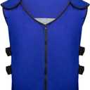 Summer Cooling Vest with 20 PCS Reusable Ice packs for Mascot,Teens,Men,Women, Fishing,Cycling,Running,Gardening (Blue, M)