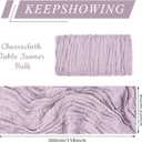 6 Pack Cheesecloth Table Runner 10Ft Christmas Gauze Boho Table Runners for Wedding Decor Bridal Shower Decorations Baby Shower Party(35" x 120")