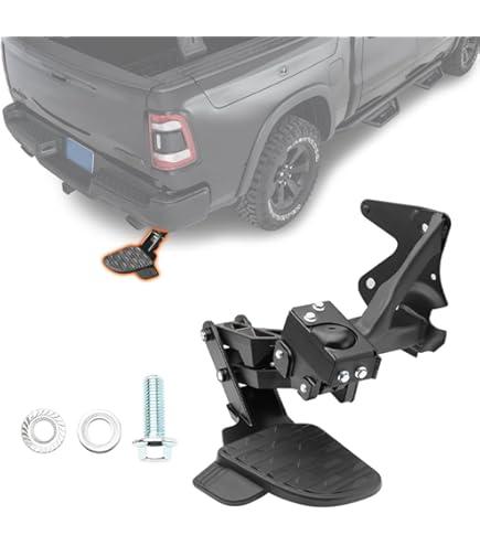 ONER Rear Bed Step,Retractable Bumper Tailgate Step Compatible with 2019-2022 Dodge RAM 1500 DT,Replaces # 82215289AH 82215289AG