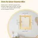 16"x20" DIY Canvas Frame Kit, Wood Stretcher Bars for Canvas Oil Painting