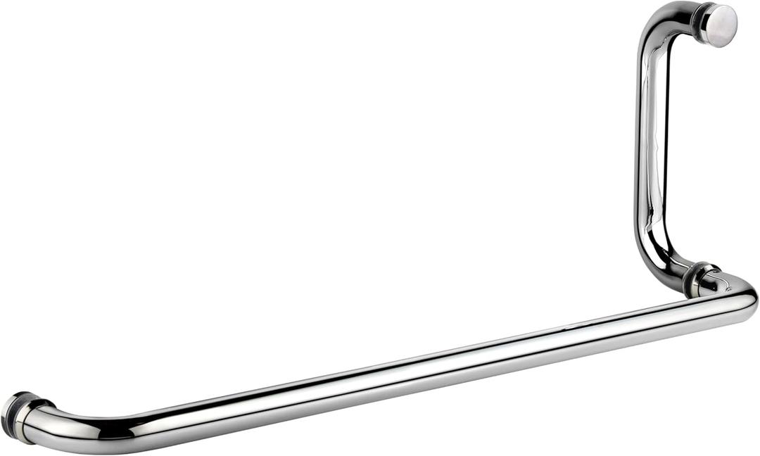 TOGU SUS304 Stainless Steel 6 "Shower Door Handle 18" Towel bar Combination, can be Used as Both Towel bar for Glass Shower Door and Bath Door Pull Handle, Polished Chrome Finish. TOGU SUS304 Stainless Steel 6 "Shower Door Handle 18" Towel bar Combination, can be Used as Both Towel bar for Glass Shower Door and Bath Door Pull Handle, Polished Chrome Finish.