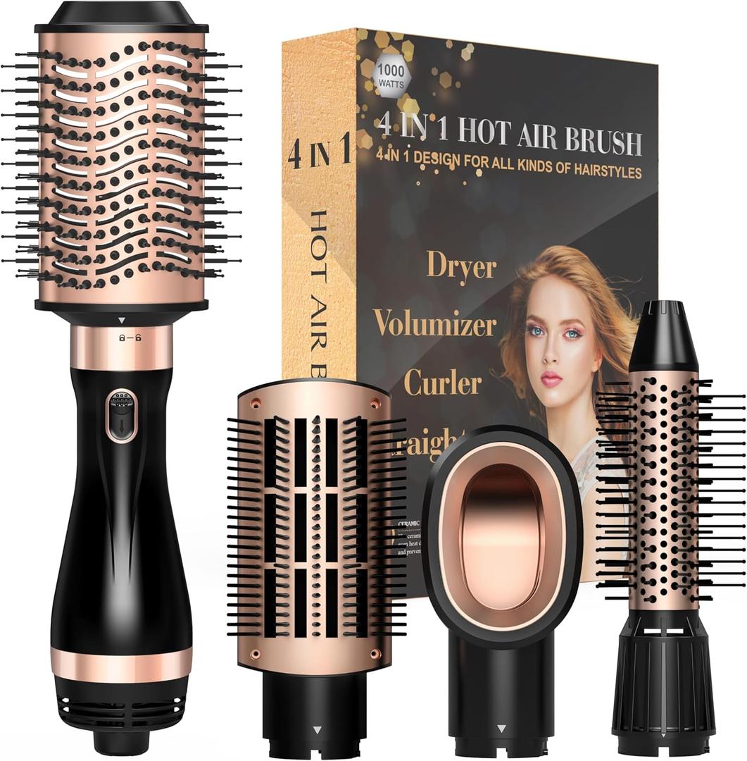 SKIMI Hair Dryer Brush, Hot Air Brush, Blow Dryer Brush Tool Set Straightener/Dryer/Curling Plastic
