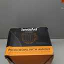 SpaceAid Wooden Bowl with Handle, Kitchen Space Aid Acacia Wood Mixing Bowls Holder for Stand Mixer, Compatible with 4.5 & 5 QT Tilt-Head Models Kitchen, Natural Wood