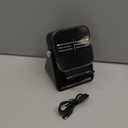 Wireless Induction Speaker 5-in-1 Bluetooth Speaker with Phone Stand,Stereo Sound, 3500mAh Rechargeable, 8 RGB Ambient Light, 360 Adjustable Holder for iPhone/Android/iPad,Gifts for Men Women (Black)