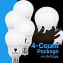 4 Pack BlueX G14 LED Bulb 4 Pack E17 Intermediate Base, 6W (60W Equivalent), 600 Lumens, Non-Dimmable 120V Small Globe LED Bulb for Kitchen, Pendant Fixtures, Dinning Room (5000K - Daylight)