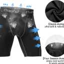 Runhit Compression Shorts Men Underwear Spandex Running Shorts Workout Athletic (Black, XL)