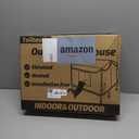 Heated Outdoor Cat House,Weather-Resistant Insulated Cat Shelter with Elevated Stand,Winter-Ready for Stray Cats, No Assembly Needed,17"x15"x13" (Grey)