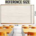 Inkspire Shiplap Bulletin Board Paper Roll,14.8FTx47IN Large Reusable Waterproof Erasable Classroom Wall Background Backdrop Paper,Fade-Resistant Fabric Wrapping School Decors Teacher Supplies
