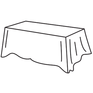 FOUNDATIONS SAFEFIT ZIPPERED, 6 pcs of table covers. size 70*70